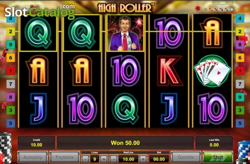 Οθόνη3. High Roller (Big Wave Gaming) Κουλοχέρης