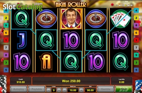 Οθόνη5. High Roller (Big Wave Gaming) Κουλοχέρης
