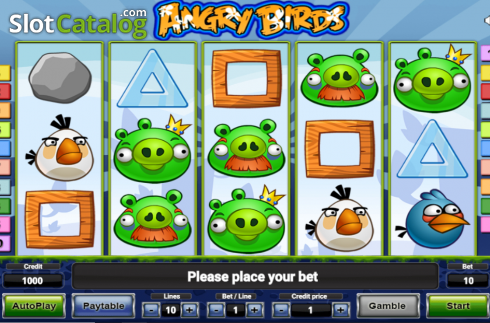 Οθόνη2. Angry Birds (Novomatic) Κουλοχέρης 