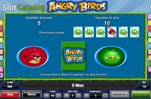Οθόνη5. Angry Birds (Novomatic) Κουλοχέρης 