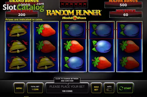 Οθόνη2. Random Runner Hold and Run Κουλοχέρης 