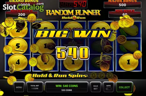 Οθόνη3. Random Runner Hold and Run Κουλοχέρης 