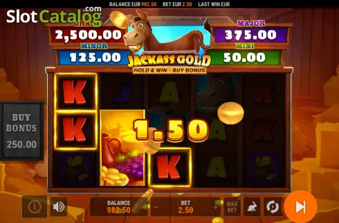 Οθόνη3. Jackass Gold Hold & Win Κουλοχέρης