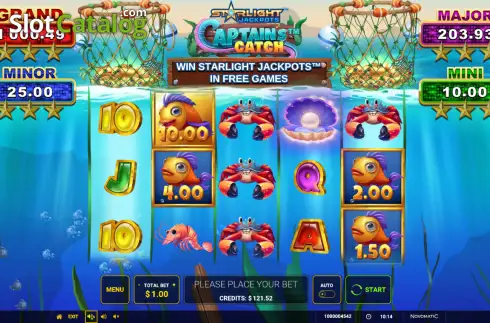 Οθόνη2. Starlight Jackpots Captain's Catch Κουλοχέρης