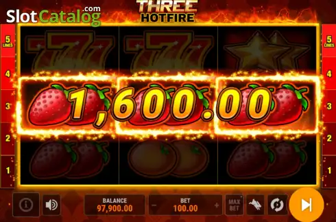 Οθόνη3. Three Hotfire Κουλοχέρης