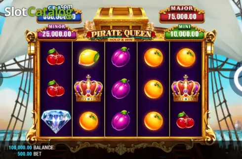Οθόνη2. Pirate Queen Hold & Win Κουλοχέρης