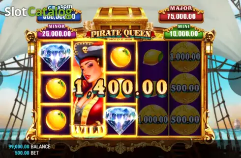 Οθόνη3. Pirate Queen Hold & Win Κουλοχέρης