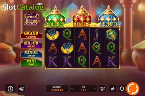 Οθόνη2. Grand Bazaar Hold and Win Κουλοχέρης