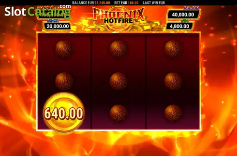 Οθόνη3. Phoenix Hotfire Hold and Win Κουλοχέρης