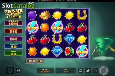 Οθόνη2. Twister Fortunes Hold and Win Κουλοχέρης