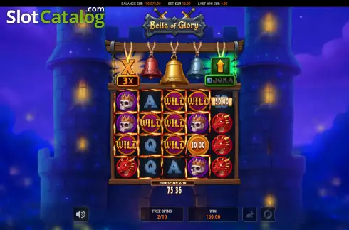 Οθόνη3. Bells of Glory Hold & Win Κουλοχέρης
