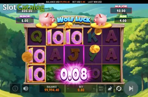 Οθόνη3. Wolf Luck Κουλοχέρης
