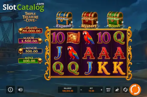 Οθόνη2. Triple Treasure Cove Κουλοχέρης
