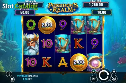 Οθόνη2. Poseidon's Realm (Novomatic) Κουλοχέρης