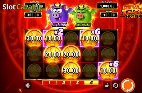 Οθόνη3. Devils 3 Piggy Hotfire Κουλοχέρης 