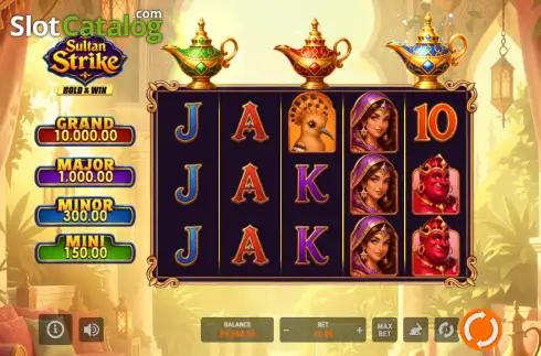Οθόνη2. Sultan Strike: Hold & Win Κουλοχέρης