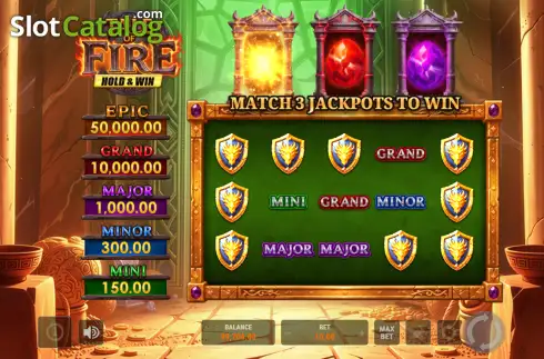 Οθόνη3. Tale of Fire Hold & Win Κουλοχέρης