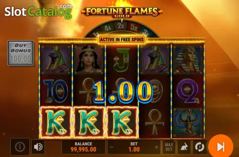 Οθόνη3. Fortune Flames Gold Κουλοχέρης