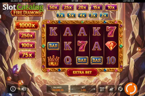 Οθόνη2. Fire Diamond Κουλοχέρης