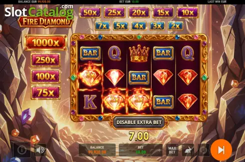 Οθόνη3. Fire Diamond Κουλοχέρης