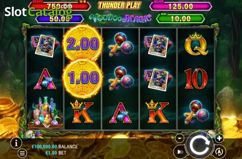 Οθόνη2. Thunder Play Voodoo Magic Κουλοχέρης