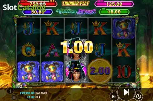 Οθόνη3. Thunder Play Voodoo Magic Κουλοχέρης
