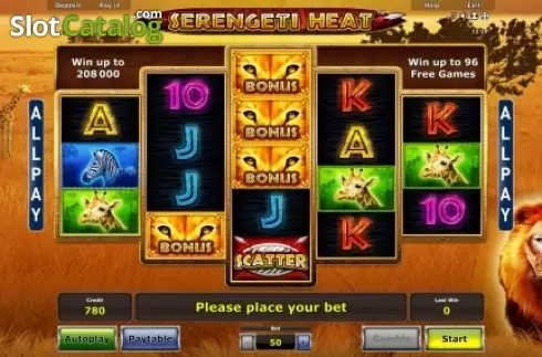 Οθόνη2. Serengeti Heat Κουλοχέρης 