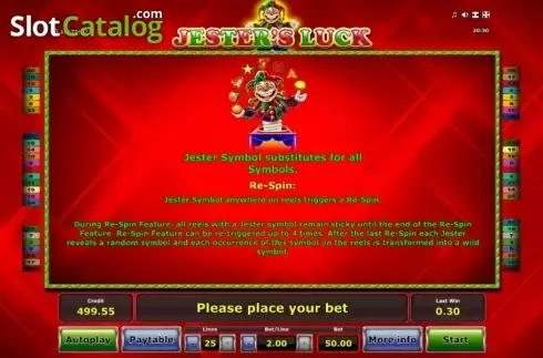 Οθόνη7. Jesters Luck Κουλοχέρης