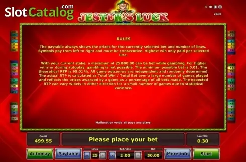 Οθόνη8. Jesters Luck Κουλοχέρης