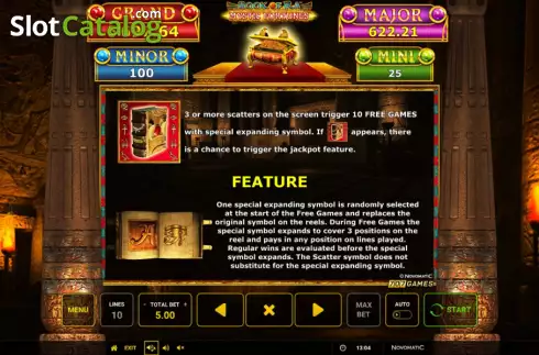 Οθόνη8. Book of Ra Mystic Fortunes Κουλοχέρης