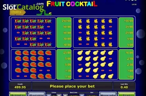Οθόνη9. Fruit Cocktail (Others) Κουλοχέρης