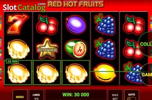 Οθόνη2. Red Hot Fruits (Novomatic) Κουλοχέρης