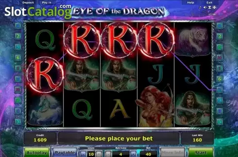Οθόνη3. Eye of the Dragon Κουλοχέρης