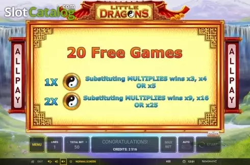 Οθόνη5. Little Dragons Κουλοχέρης