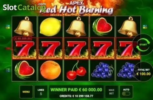 Οθόνη2. Red Hot Burning Κουλοχέρης