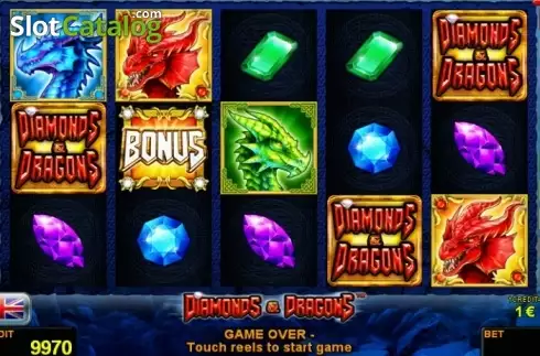 Οθόνη2. Diamonds and Dragons Κουλοχέρης
