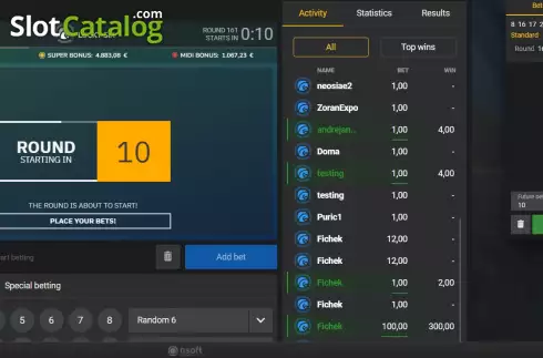 Οθόνη3. Lucky Six (Nsoft) Κουλοχέρης