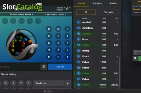 Οθόνη4. Lucky Six (Nsoft) Κουλοχέρης