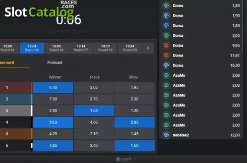 Οθόνη3. Virtual Greyhound Races Κουλοχέρης