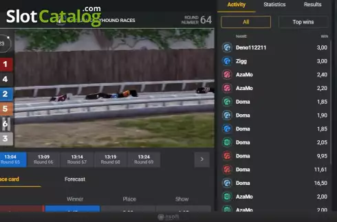 Οθόνη5. Virtual Greyhound Races Κουλοχέρης
