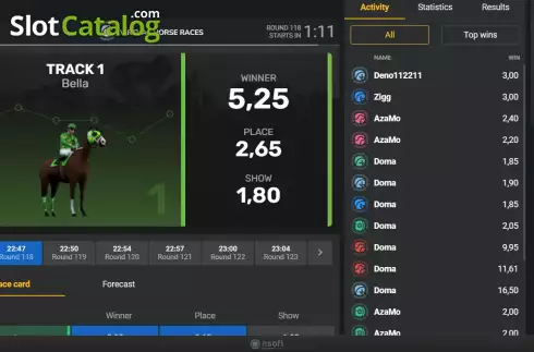 Οθόνη3. Virtual Horse Races Κουλοχέρης