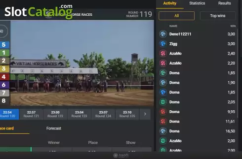 Οθόνη4. Virtual Horse Races Κουλοχέρης