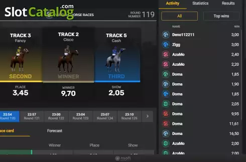 Οθόνη6. Virtual Horse Races Κουλοχέρης