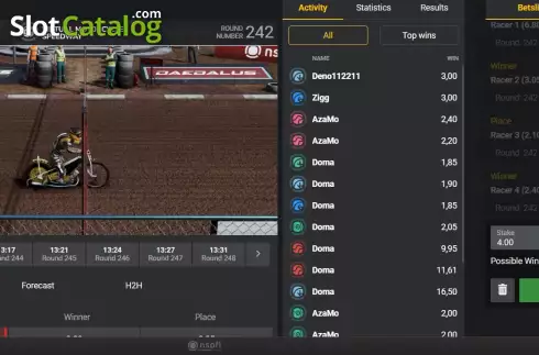 Οθόνη5. Virtual Motorcycle Speedway Κουλοχέρης