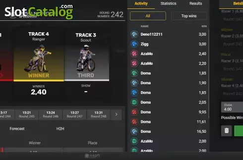 Οθόνη6. Virtual Motorcycle Speedway Κουλοχέρης