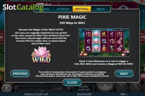 Οθόνη8. Pixie Magic Κουλοχέρης