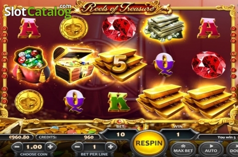 Οθόνη5. Reels of Treasure Κουλοχέρης