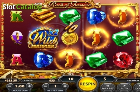 Οθόνη7. Reels of Treasure Κουλοχέρης