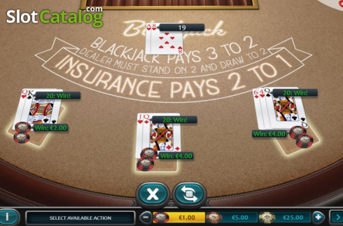 Οθόνη4. European Blackjack (Nucleus Gaming) Κουλοχέρης