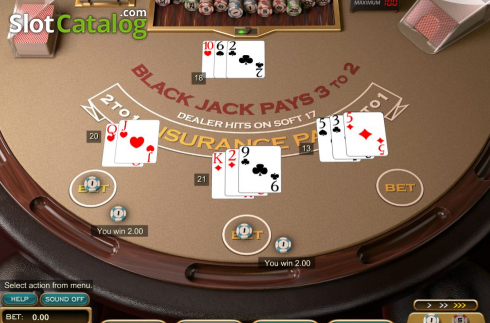 Οθόνη4. Single Deck Blackjack (Nucleus Gaming) Κουλοχέρης